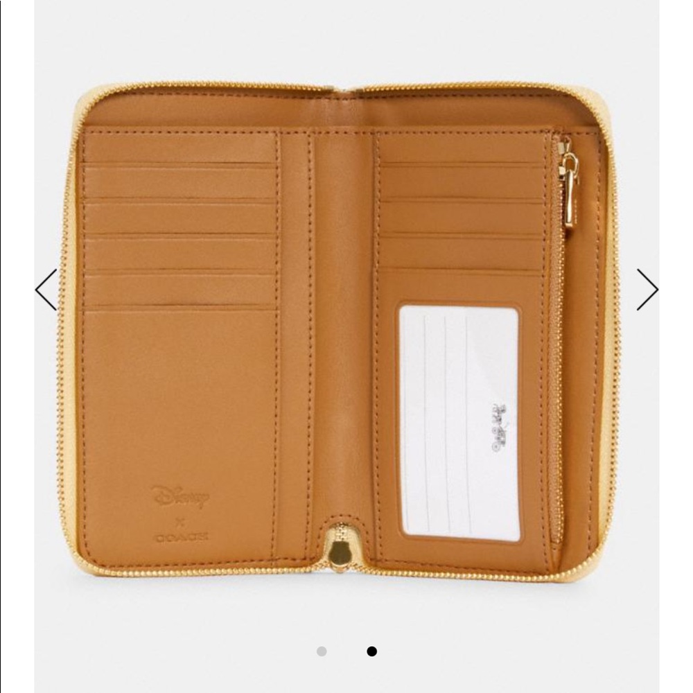 NWT Disney x Coach medium ID Zip wallet with Belle - Picture 7 of 8